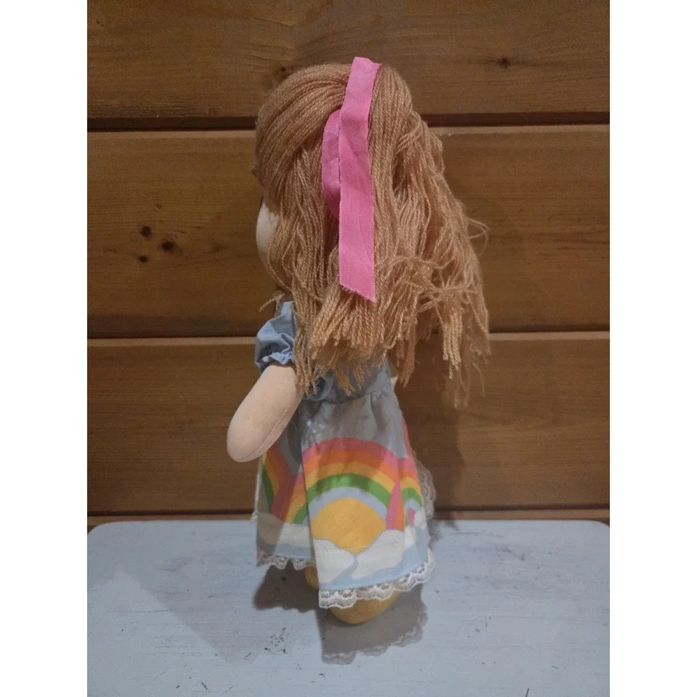 Vintage Joan Walsh Anglund Cloth Doll  Rainbow Joy Knickerbocker 1980s E51